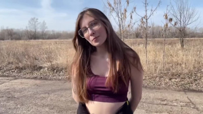 Forest Fling: Russian Runner's Public Thrill