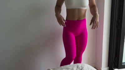 POV fuck with hot ripped Latina stepsis MILF after gym