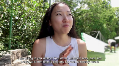 Hot Asian brunette finds new adventures during her sex trip