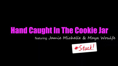 Stepmom and stepdaughter fuck Alex Mack getting caught in the cookie jar