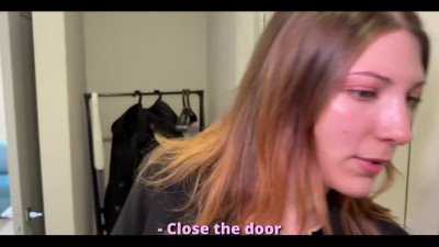 Curvy estate agent had to give her pussy as a part of her services POV