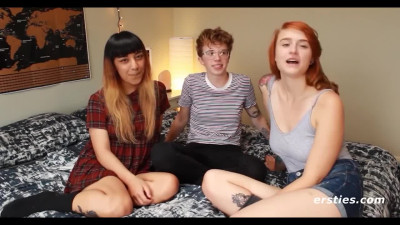 Slutty babes please each other's pussies with a lot of efforts