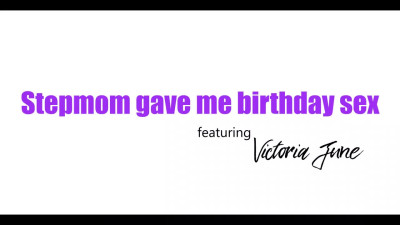 Buxom Brunette MILF Victoria June Grants Her Stepson a Sex-toy & the Hottest Sex On His Birthday