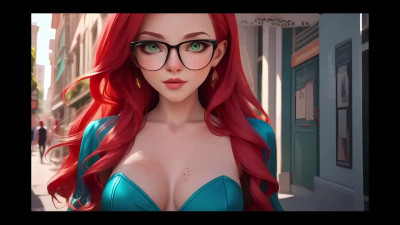 Redheaded beauty Beverly is always eager to get her next cumshot - AI Porn