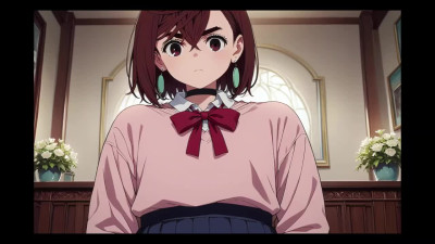 Momo Ayase from Dandandan in school uniform got POV fuck with huge facial