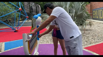 Playful chick with a big ass learned to play with her stepbrother's cock instead of playing the xylophone.