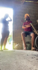 Curvy Latin student pleases an old man, because she has no money for rent.