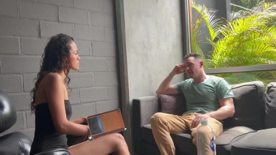 Horny Latina Therapist Gives Sloppy Blowjob And Rides Huge Cocks