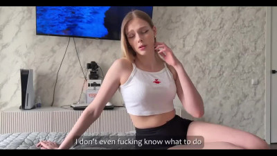 My rommate lost a game of cards and now she bounces on my dick