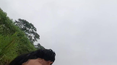 Latina Cutie's Creekside Delight: Tease & Swallow