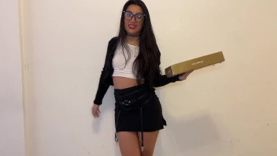 My sexy latina girlfriend comes home and uses her striptease skills to seduce me and get a wild sex