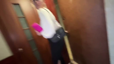 Russian whore spreads legs for lucky student