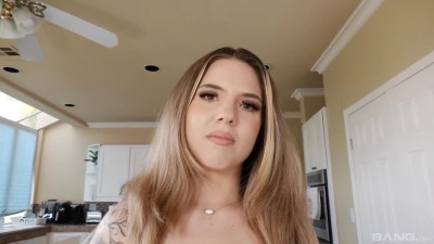 Cute Teen Brunette Shows Off and Takes It All in Bright Fuck