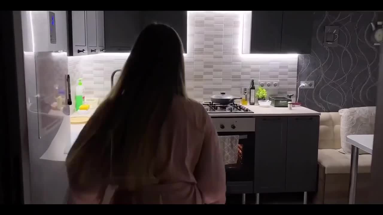 Watch A late night dinner leads to a passionate fuck while doing dishes Full. Duration: 08:35 | ePornBabe.