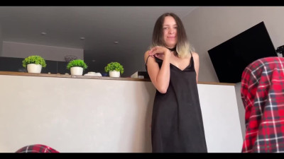 My sexy girlfirend finds me watching porn and asks if i would fuck her tight pussy instead