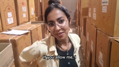 My strict latina boss was pissed of by my work in a warehouse facility, but i offered her a good sex, to make her feel a bit better