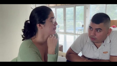 Horny Dude Seduced a Pretty Curvy Phat-assed Latina Cleaning Lady While His Wife Was Out