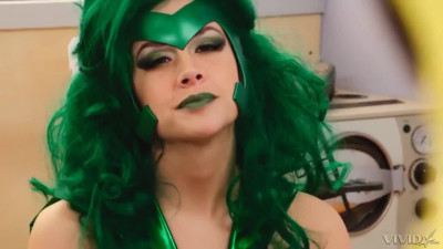 Sexy milf Chanel Preston wearing a pervy cosplay costume indulges into a wild banging