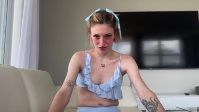 POV fuck with my skinny kink stepsis summing inside her wet pussy