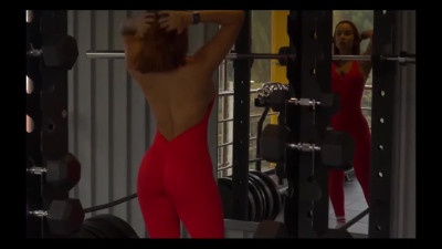 Picked up and fucked curvy hot redhead gym girl