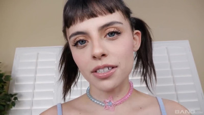 Petite babe with ponytails Angel Windell is a big fan of loud sex.