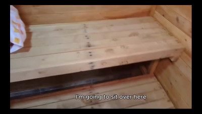 Busty MILF Teases With Phat Ass In Sauna Seducing Young Dude