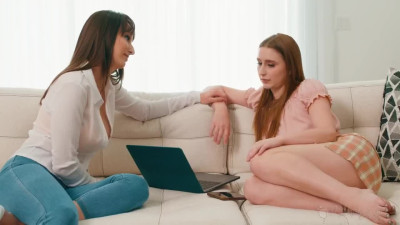 Busty Brunette Stepmom Devours Daughter Pussy In Steamy 69 Feast