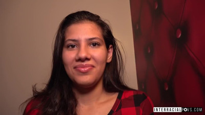 She covered her body in lube to smoothly accept a BBC inside her