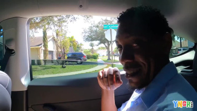 Big black dick daddy is going to fuck a much younger snowbunny