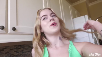 Age difference fuck with an inked-up bad blonde girl, Sage Fox