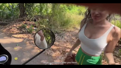 Tattooed Busty Blonde Offers Ride Favor And Kneels For BJ And Sex