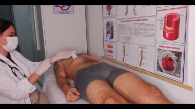 Got a boner in front of a nurse, but she dealt with it in the best way