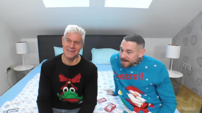 Maddy Black surprised him with a Christmas themed lingerie