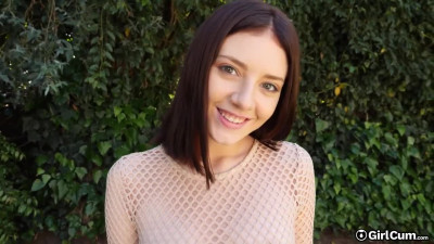 Lena Anderson's Mesh Tease: Backyard Desire to Indoor Delight