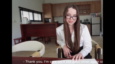 Hot Russian teacher POV anal fuck instead of lessons