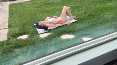 Naughty stepson fills her milf pussy after hot sex POV