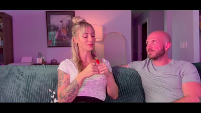 Blonde teen talks him into trying an amazon position