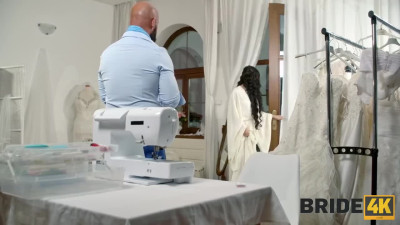 Slutty bride to be Kama Oxi cheats on a groom with a designer